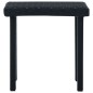 vidaXL Tavolino da Tè da Giardino Nero 40x40x40 cm in Polyrattan vidaXL Tavolino da Tè da Giardino Nero 40x40x40 cm in Polyrattan