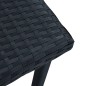 vidaXL Tavolino da Tè da Giardino Nero 40x40x40 cm in Polyrattan vidaXL Tavolino da Tè da Giardino Nero 40x40x40 cm in Polyrattan