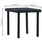 vidaXL Tavolino da Tè da Giardino Nero 40x40x40 cm in Polyrattan vidaXL Tavolino da Tè da Giardino Nero 40x40x40 cm in Polyrattan