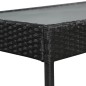 vidaXL Set Divani da Giardino 5 pz con Cuscini in Polyrattan Nero vidaXL Set Divani da Giardino 5 pz con Cuscini in Polyrattan Nero