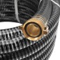 Tubo di Aspirazione con Connettori in Ottone 10 m 25 mm Nero Tubo di Aspirazione con Connettori in Ottone 10 m 25 mm Nero
