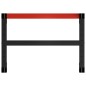 vidaXL Telaio per Banco da Lavoro in Metallo 80x57x79 cm Nero e Rosso vidaXL Telaio per Banco da Lavoro in Metallo 80x57x79 cm Nero e Rosso