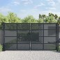 vidaXL Cancello Giardino Antracite 400x200 cm in Acciaio vidaXL Cancello Giardino Antracite 400x200 cm in Acciaio