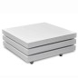 vidaXL Tavolino da Salotto a 3 Livelli Bianco Lucido vidaXL Tavolino da Salotto a 3 Livelli Bianco Lucido