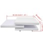vidaXL Tavolino da Salotto a 3 Livelli Bianco Lucido vidaXL Tavolino da Salotto a 3 Livelli Bianco Lucido