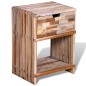 vidaXL Comodino con Cassetto in Legno di Recupero di Teak vidaXL Comodino con Cassetto in Legno di Recupero di Teak