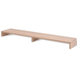 vidaXL Supporto per Monitor in Truciolato 110x23,5x9 cm Beige