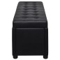 vidaXL Sgabello con Contenitore in Pelle Artificiale Nero vidaXL Sgabello con Contenitore in Pelle Artificiale Nero