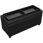 vidaXL Sgabello con Contenitore in Pelle Artificiale Nero vidaXL Sgabello con Contenitore in Pelle Artificiale Nero