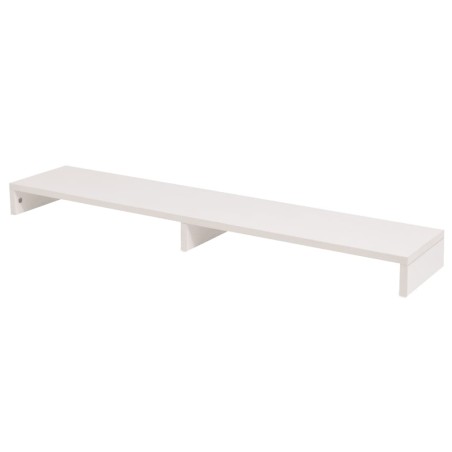 vidaXL Supporto per Monitor Truciolato 110x23,5x9 cm Bianco
