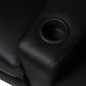 vidaXL Divano Reclinabile a 2 Posti con LED in Similpelle Nero vidaXL Divano Reclinabile a 2 Posti con LED in Similpelle Nero