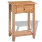 vidaXL Tavolo Consolle 50x32x75 cm in Massello di Rovere vidaXL Tavolo Consolle 50x32x75 cm in Massello di Rovere