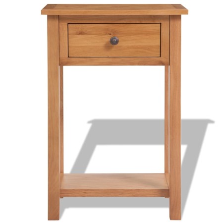vidaXL Tavolo Consolle 50x32x75 cm in Massello di Rovere