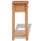 vidaXL Tavolo Consolle 50x32x75 cm in Massello di Rovere vidaXL Tavolo Consolle 50x32x75 cm in Massello di Rovere