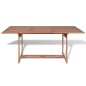 vidaXL Tavolo da Giardino 180x90x75 cm in Massello di Teak vidaXL Tavolo da Giardino 180x90x75 cm in Massello di Teak