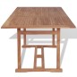 vidaXL Tavolo da Giardino 180x90x75 cm in Massello di Teak vidaXL Tavolo da Giardino 180x90x75 cm in Massello di Teak