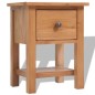 vidaXL Comodino 36x30x47 cm in Legno Massello di Rovere vidaXL Comodino 36x30x47 cm in Legno Massello di Rovere