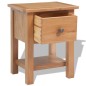 vidaXL Comodino 36x30x47 cm in Legno Massello di Rovere vidaXL Comodino 36x30x47 cm in Legno Massello di Rovere