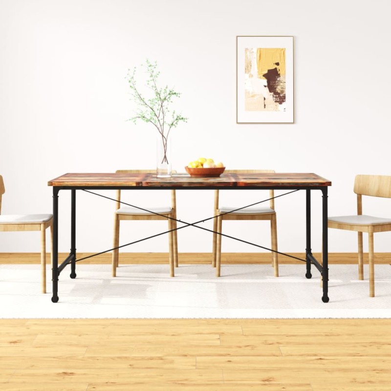 vidaXL Tavolo da Pranzo in Legno Massello Anticato 180 cm vidaXL Tavolo da Pranzo in Legno Massello Anticato 180 cm