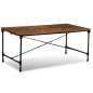 vidaXL Tavolo da Pranzo in Legno Massello Anticato 180 cm vidaXL Tavolo da Pranzo in Legno Massello Anticato 180 cm