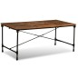 vidaXL Tavolo da Pranzo in Legno Massello Anticato 180 cm vidaXL Tavolo da Pranzo in Legno Massello Anticato 180 cm