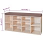 vidaXL Panchina con Scarpiera con 10 Scomparti Colore Rovere vidaXL Panchina con Scarpiera con 10 Scomparti Colore Rovere