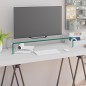 vidaXL Mobile/Rialzo Porta TV in Vetro Trasparente 80x30x13 cm vidaXL Mobile/Rialzo Porta TV in Vetro Trasparente 80x30x13 cm