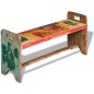 vidaXL Panchina Cola in Legno Massello di Recupero 100x30x50 cm vidaXL Panchina Cola in Legno Massello di Recupero 100x30x50 cm