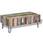 vidaXL Tavolino da Caffè in Legno Massello Anticato 100x50x38 cm vidaXL Tavolino da Caffè in Legno Massello Anticato 100x50x38 cm