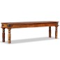 vidaXL Panca in Legno Massello di Sheesham 160x35x45 cm