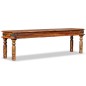 vidaXL Panca in Legno Massello di Sheesham 160x35x45 cm