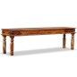 vidaXL Panca in Legno Massello di Sheesham 160x35x45 cm