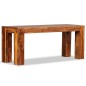 vidaXL Panca in Legno Massello di Sheesham 110x35x45 cm vidaXL Panca in Legno Massello di Sheesham 110x35x45 cm