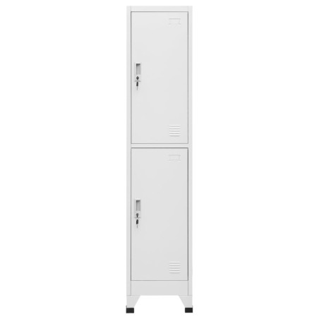 vidaXL Armadietto a Chiave a 2 Scomparti 38x45x180 cm  