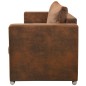 vidaXL Divano a 3 Posti 191x73x82 cm in Pelle Scamosciata Artificiale vidaXL Divano a 3 Posti 191x73x82 cm in Pelle Scamosciata Artificiale