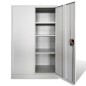 vidaXL Armadio per Ufficio 90x40x140 cm in Acciaio Grigio vidaXL Armadio per Ufficio 90x40x140 cm in Acciaio Grigio