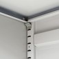 vidaXL Armadio per Ufficio 90x40x140 cm in Acciaio Grigio vidaXL Armadio per Ufficio 90x40x140 cm in Acciaio Grigio