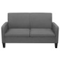 vidaXL Divano a 2 Posti 135x65x76 cm Grigio Scuro vidaXL Divano a 2 Posti 135x65x76 cm Grigio Scuro