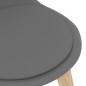 vidaXL Sedie da Pranzo 2 pz Grigie in Plastica vidaXL Sedie da Pranzo 2 pz Grigie in Plastica