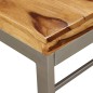 vidaXL Tavolo da Pranzo in Legno Massello di Sheesham e Acciaio 180 cm vidaXL Tavolo da Pranzo in Legno Massello di Sheesham e Acciaio 180 cm