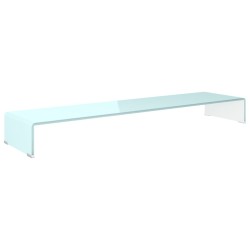 vidaXL Supporto TV / Rialzo Monitor in Vetro Verde 120x30x13 cm