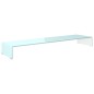 vidaXL Supporto TV / Rialzo Monitor in Vetro Verde 120x30x13 cm vidaXL Supporto TV / Rialzo Monitor in Vetro Verde 120x30x13 cm