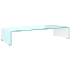 vidaXL Supporto TV / Rialzo Monitor in Vetro Verde 60x25x11 cm