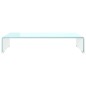 vidaXL Supporto TV / Rialzo Monitor in Vetro Verde 60x25x11 cm