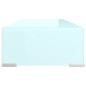 vidaXL Supporto TV / Rialzo Monitor in Vetro Verde 60x25x11 cm