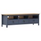 vidaXL Mobile Porta TV Hill Grigio 158x40x47 cm in Legno di Pino vidaXL Mobile Porta TV Hill Grigio 158x40x47 cm in Legno di Pino