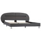 vidaXL Giroletto con LED Grigio in Similpelle 180x200 cm vidaXL Giroletto con LED Grigio in Similpelle 180x200 cm