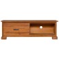 vidaXL Mobile Porta TV 112x30x37 cm in Legno Massello di Teak vidaXL Mobile Porta TV 112x30x37 cm in Legno Massello di Teak