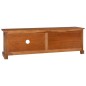 vidaXL Mobile Porta TV 112x30x37 cm in Legno Massello di Teak vidaXL Mobile Porta TV 112x30x37 cm in Legno Massello di Teak