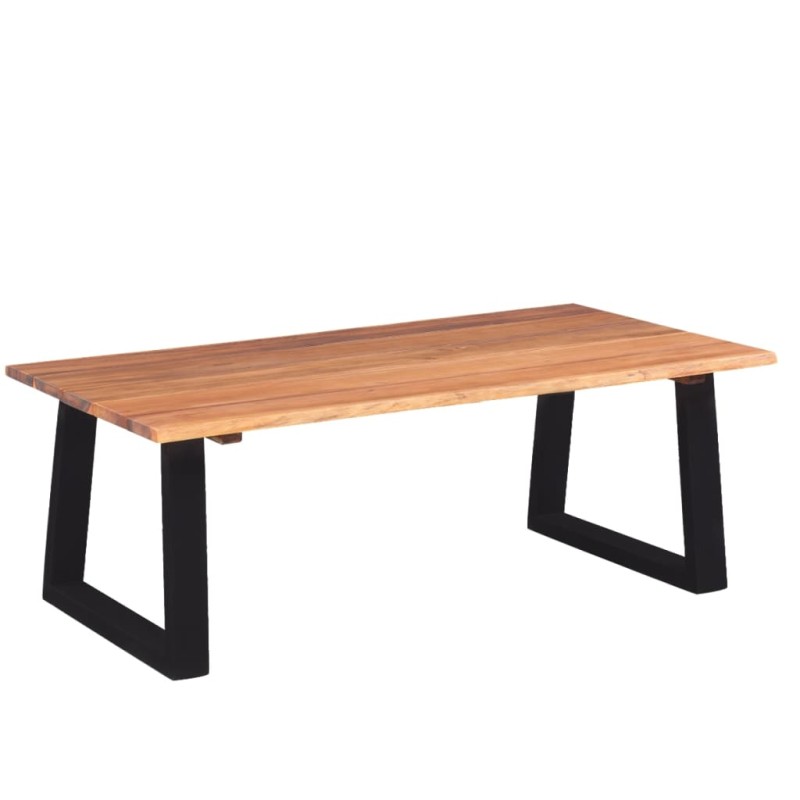 vidaXL Tavolino da Caffè in Legno Massello di Acacia 110x60x40 cm vidaXL Tavolino da Caffè in Legno Massello di Acacia 110x60x40 cm